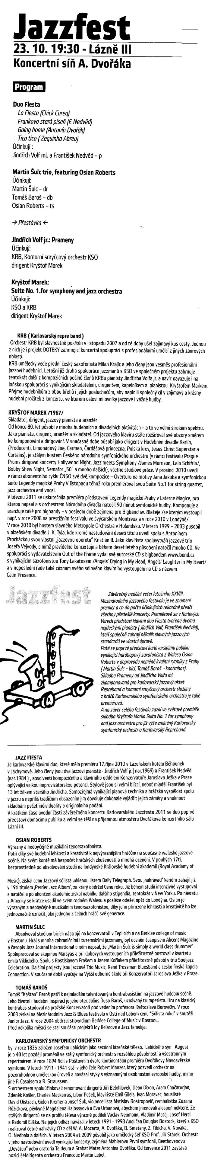 program jazzfestu